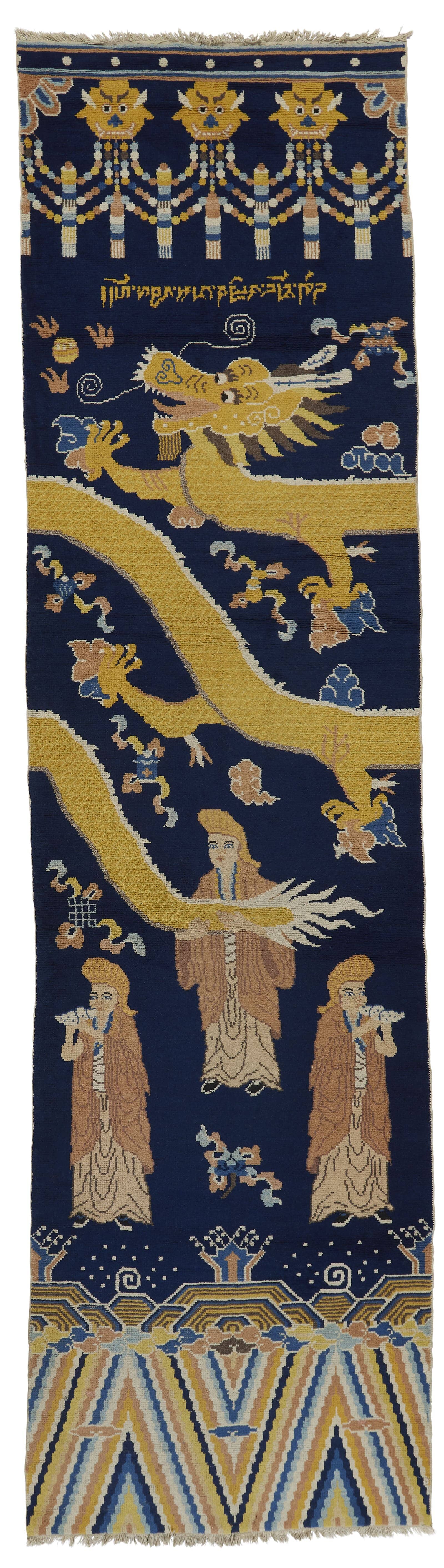 ANTIQUE CHINESE NINXIA, PILLAR RUG 4'x15' by Tufenkian Artisan Carpets