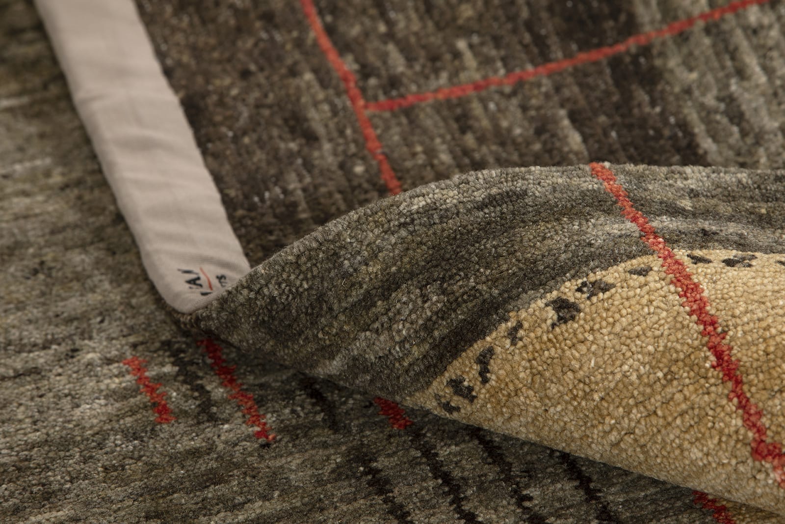 detail shot of Asir Golden rug