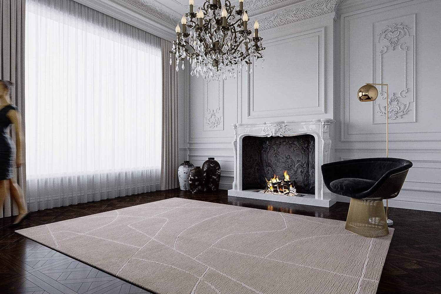 ARP BLUSH Product Tufenkian Artisan Carpets Lifestyle room-image