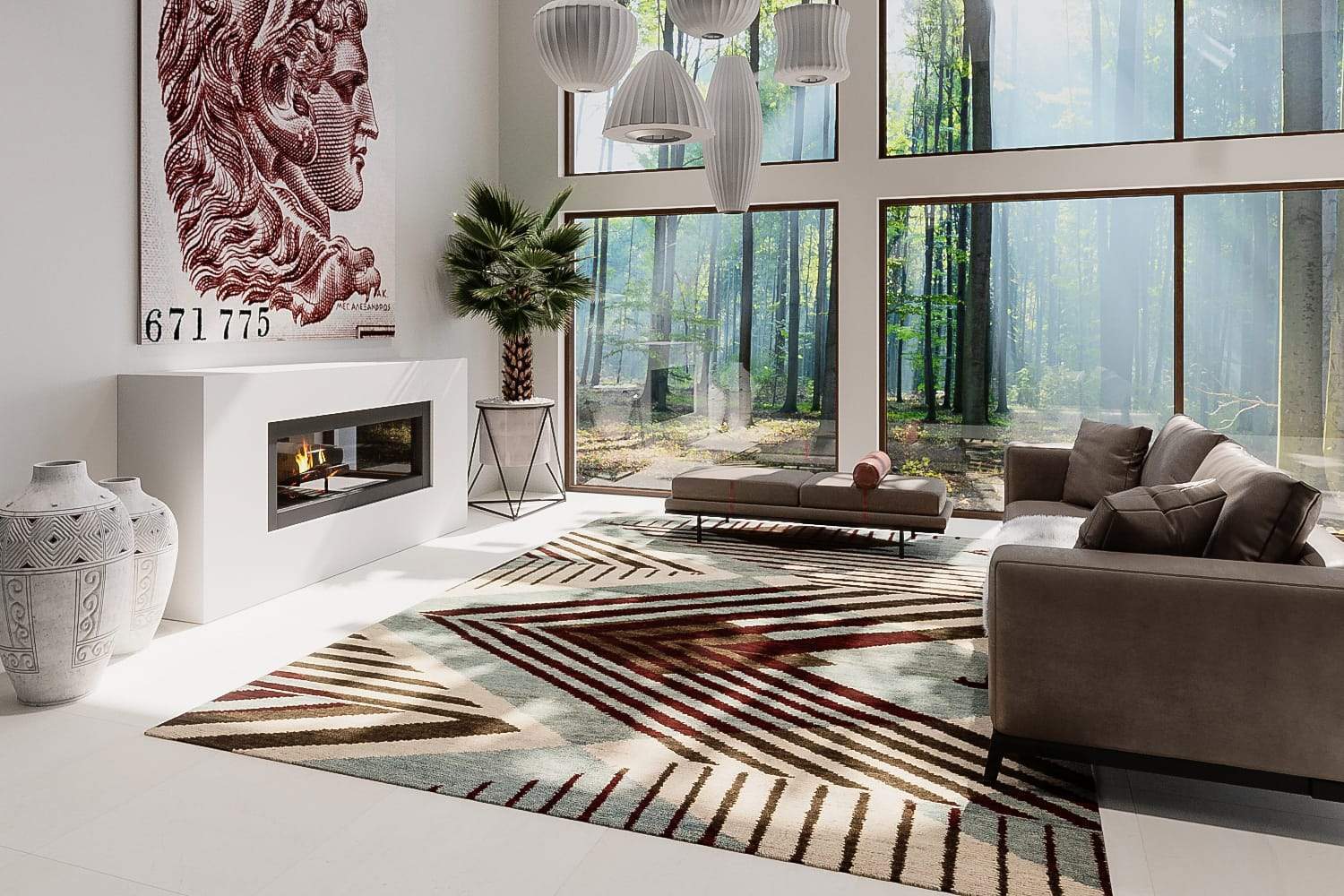 ASTRID MAROON Product Tufenkian Artisan Carpets Lifestyle room-image