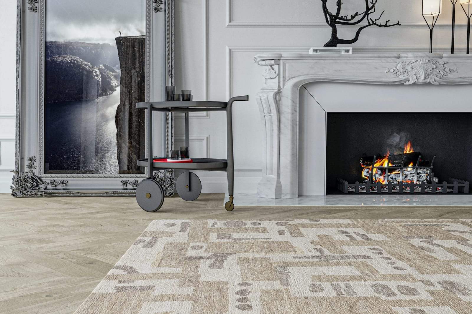 BAKUBA BEIGE Product Tufenkian Artisan Carpets Lifestyle room-image