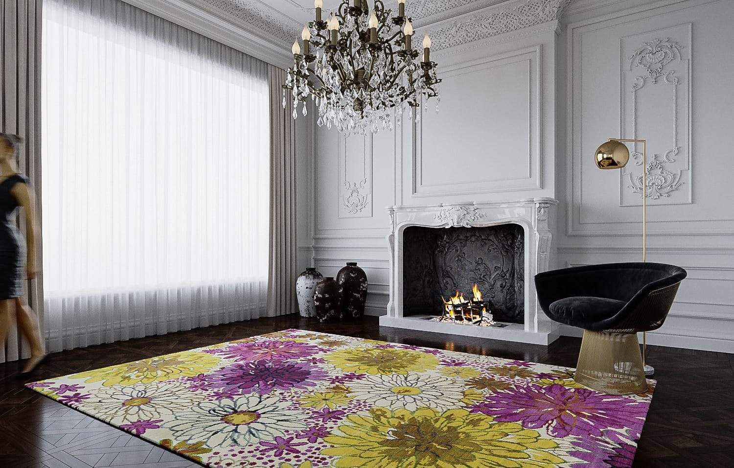 BOUQUET SPRING Product Tufenkian Artisan Carpets Lifestyle room-image