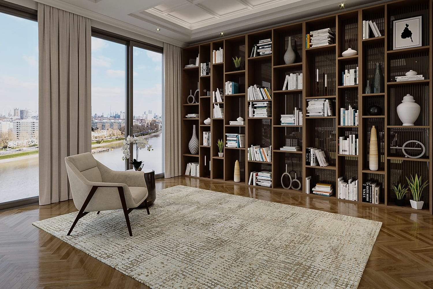 CHIAPAS GREY GOLD Product Tufenkian Artisan Carpets Lifestyle room-image