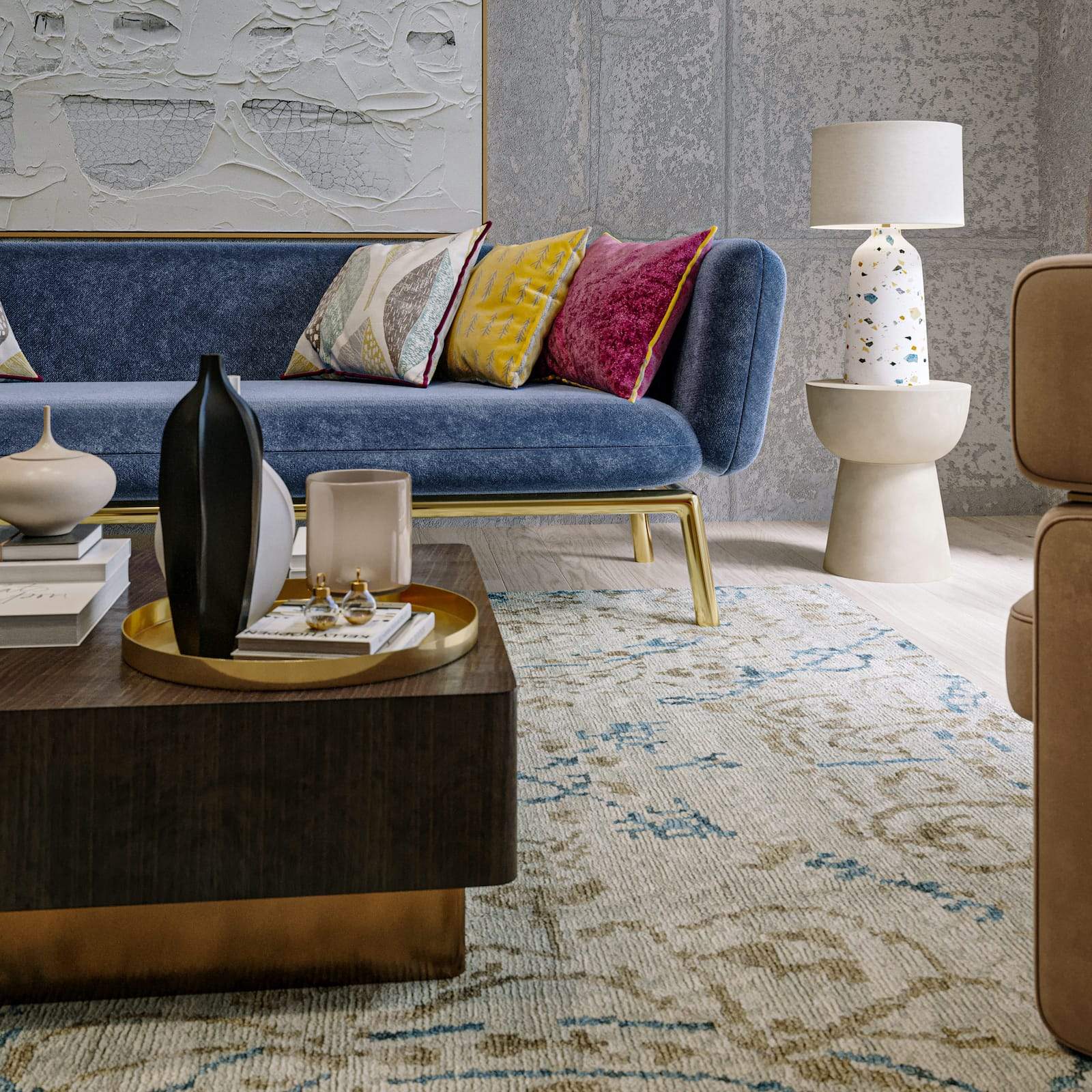 CELESTIAL TAUPE Product Tufenkian Artisan Carpets Lifestyle room-image