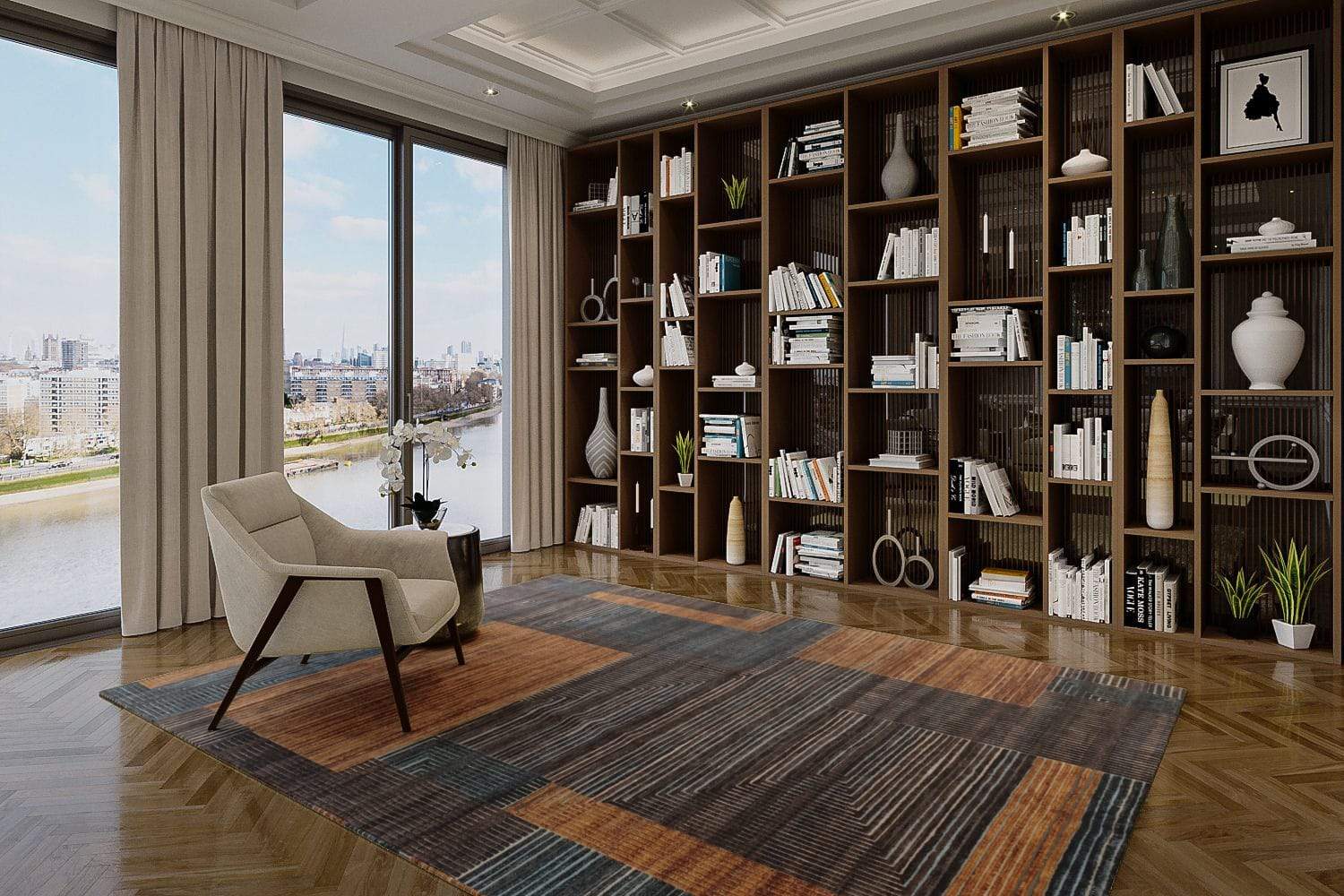 FACADE CHESTNUT Products Tufenkian Artisan Carpets Lifestyle room-image