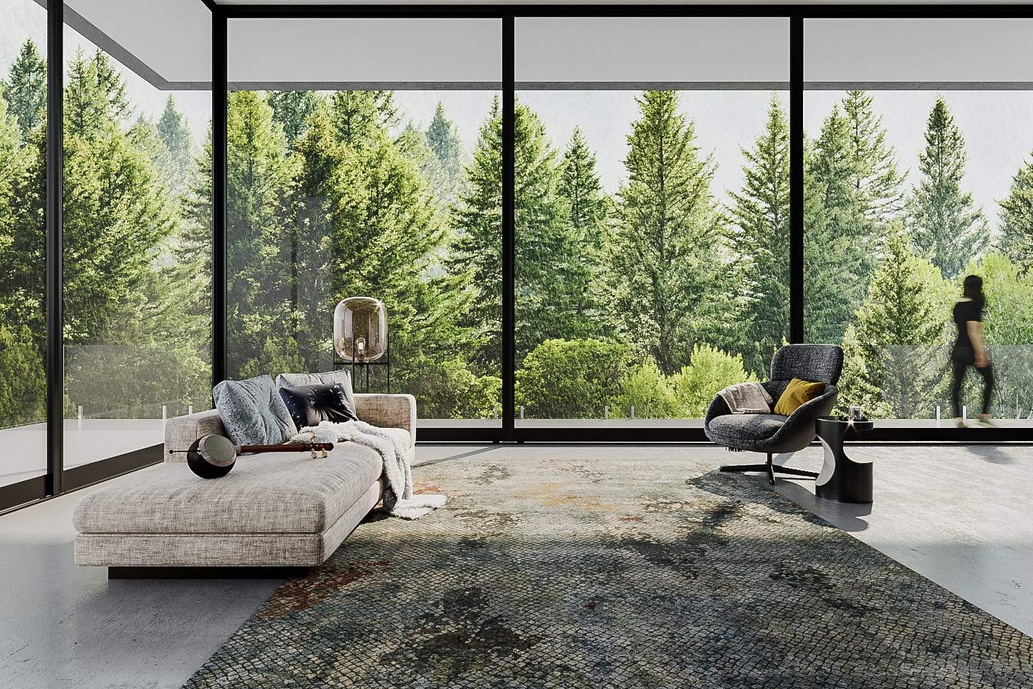 FOUNDRY STORM Product Tufenkian Artisan Carpets Lifestyle room-image
