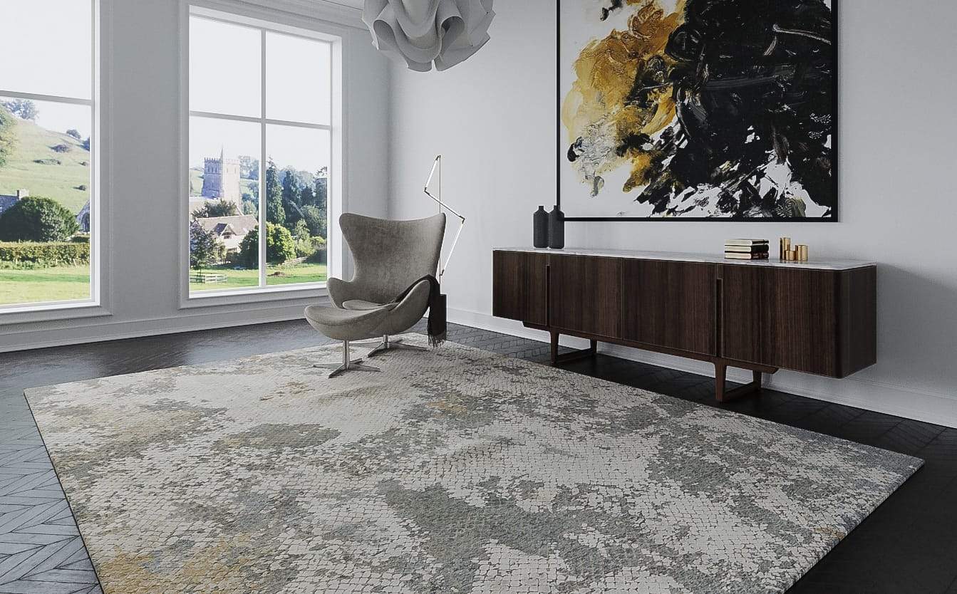 FOUNDRY TRAVERTINE Product Tufenkian Artisan Carpets Lifestyle room-image