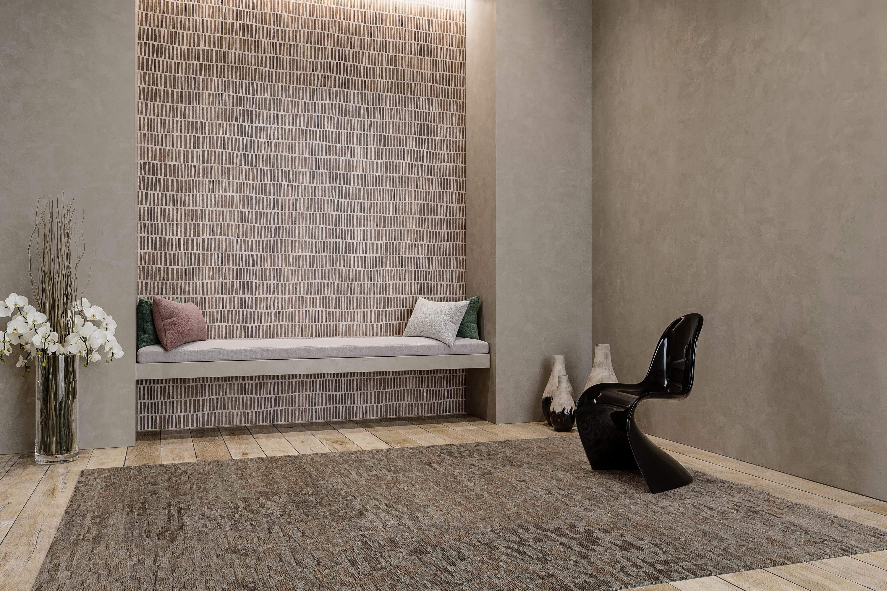 MIYAKE II TRUFFLE Product Tufenkian Artisan Carpets Lifestyle room-image