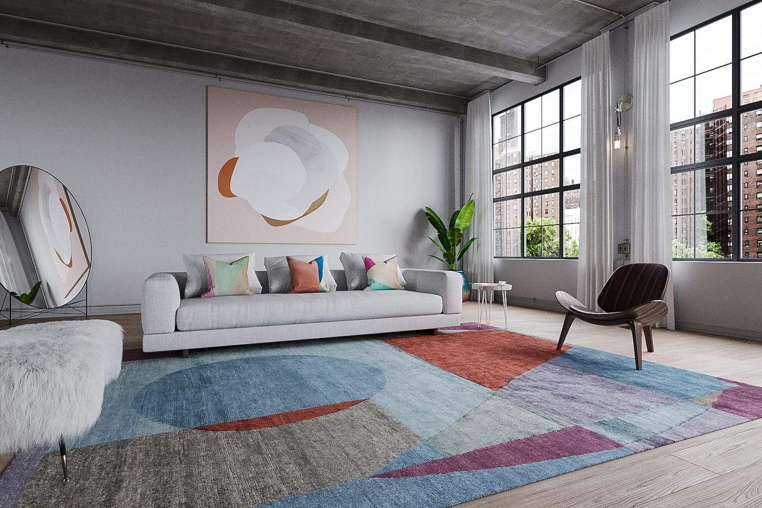 MARTINE PLUM Product Tufenkian Artisan Carpets Lifestyle room-image