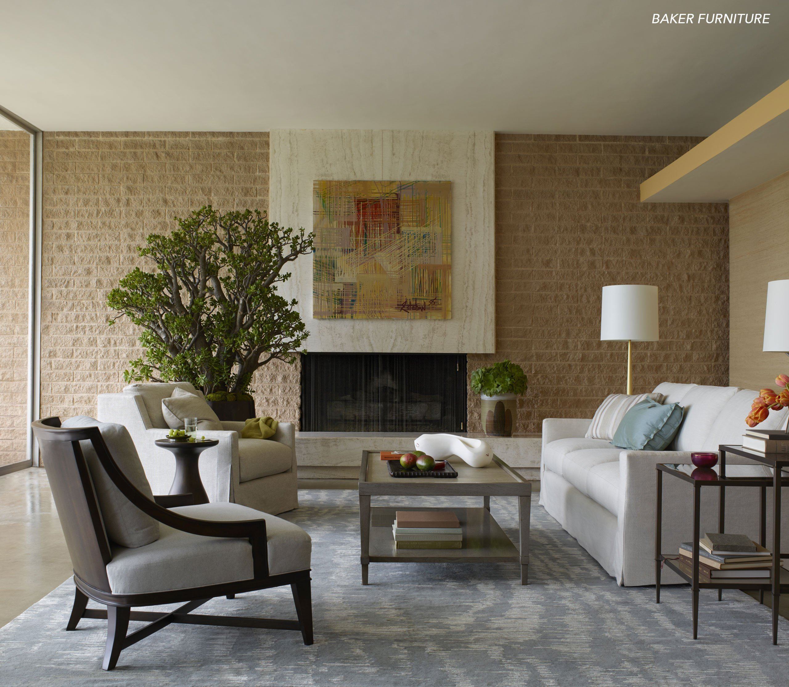 MOIRE GOLDEN MIST Product Tufenkian Artisan Carpets Lifestyle room-image