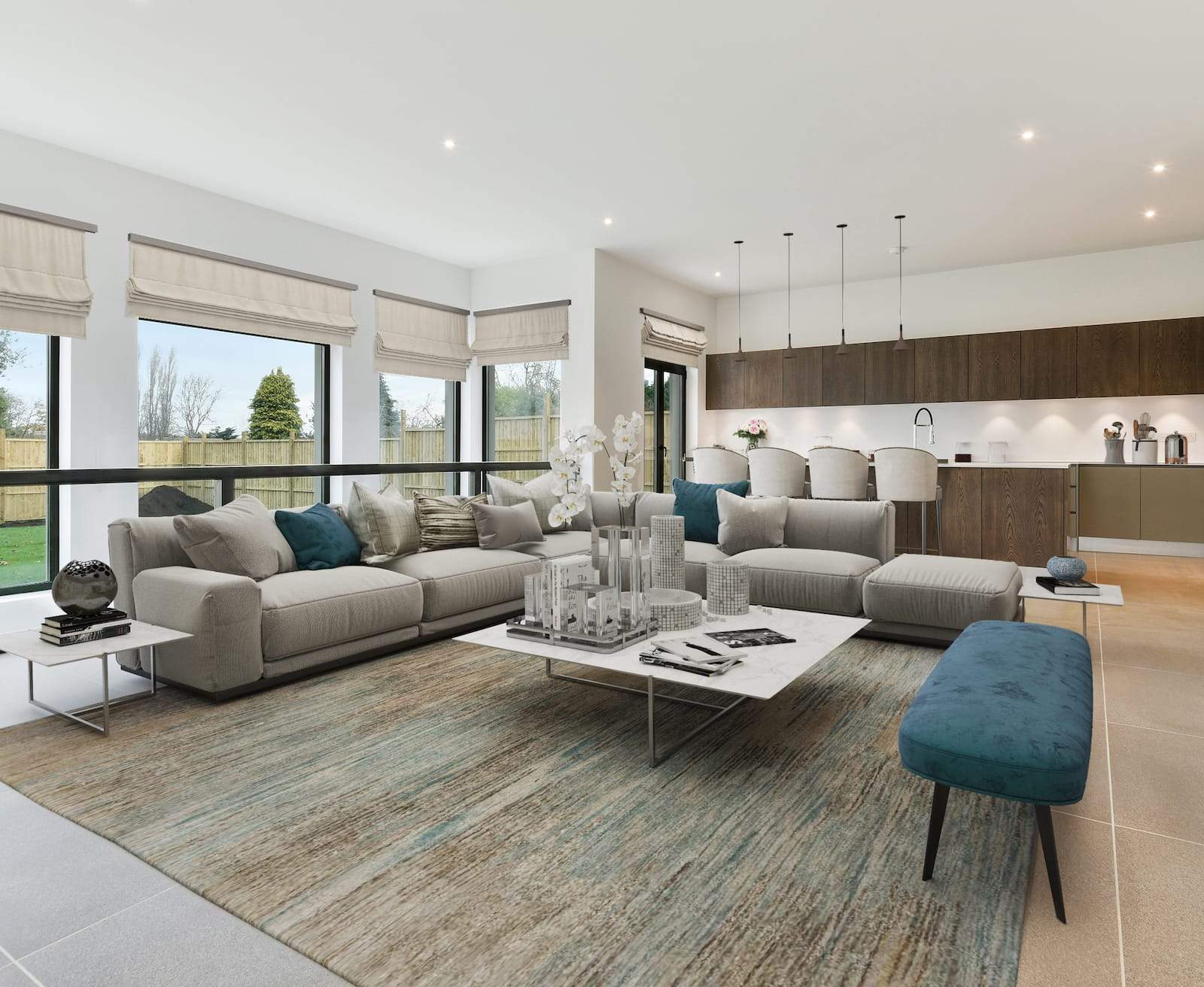 NIMBUS TURQUOISE Product Tufenkian Artisan Carpets Lifestyle room-image