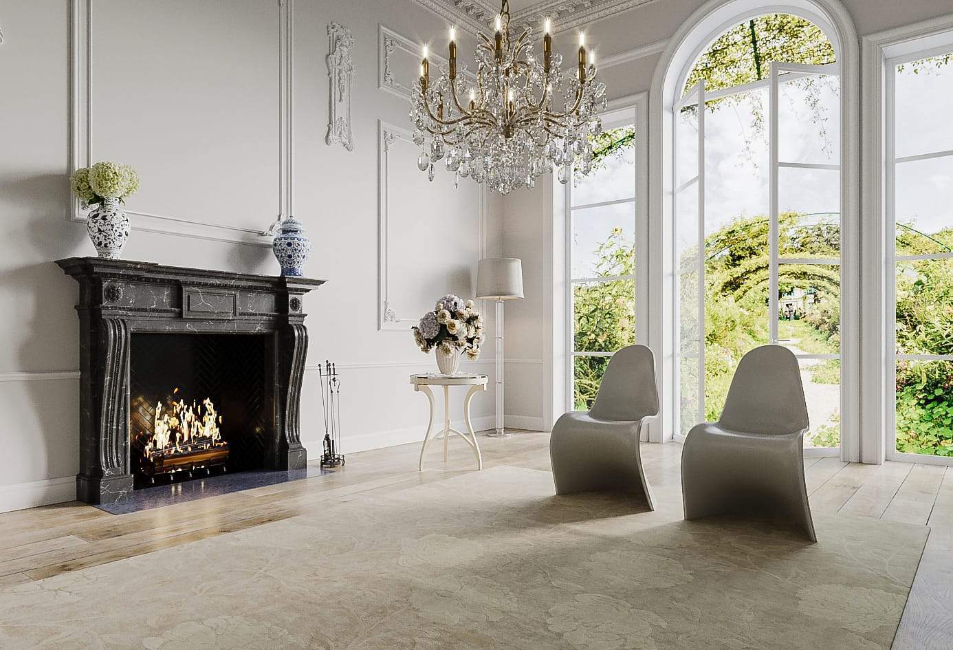 PEONY SAND Product Tufenkian Artisan Carpets Lifestyle room-image