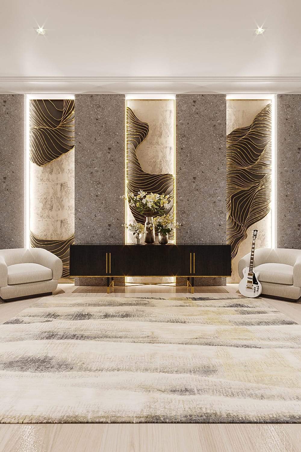RANGE GOLD Product Tufenkian Artisan Carpets Lifestyle room-image
