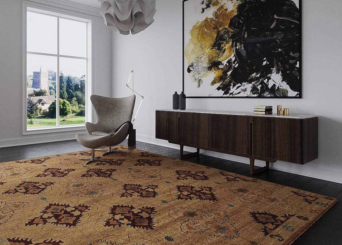 SAMKARA BUTTERSCOTCH Product Tufenkian Artisan Carpets Lifestyle room-image