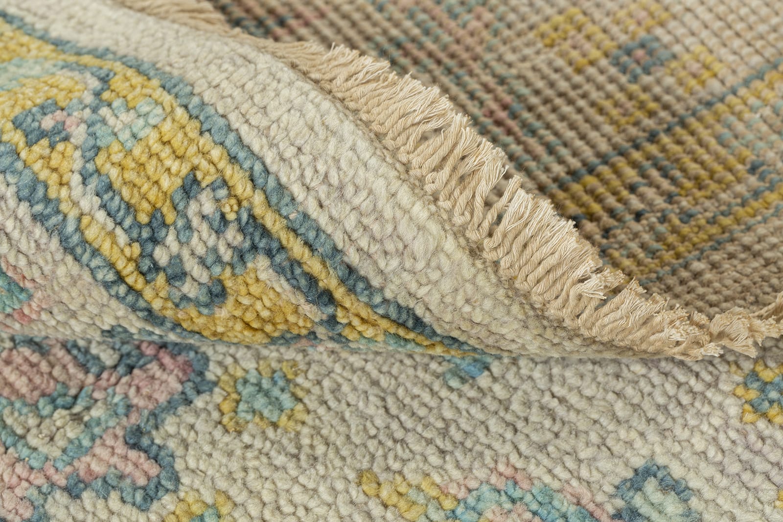 detail image of Tigranakert Pastel hand knotted area rug design by Tufenkian