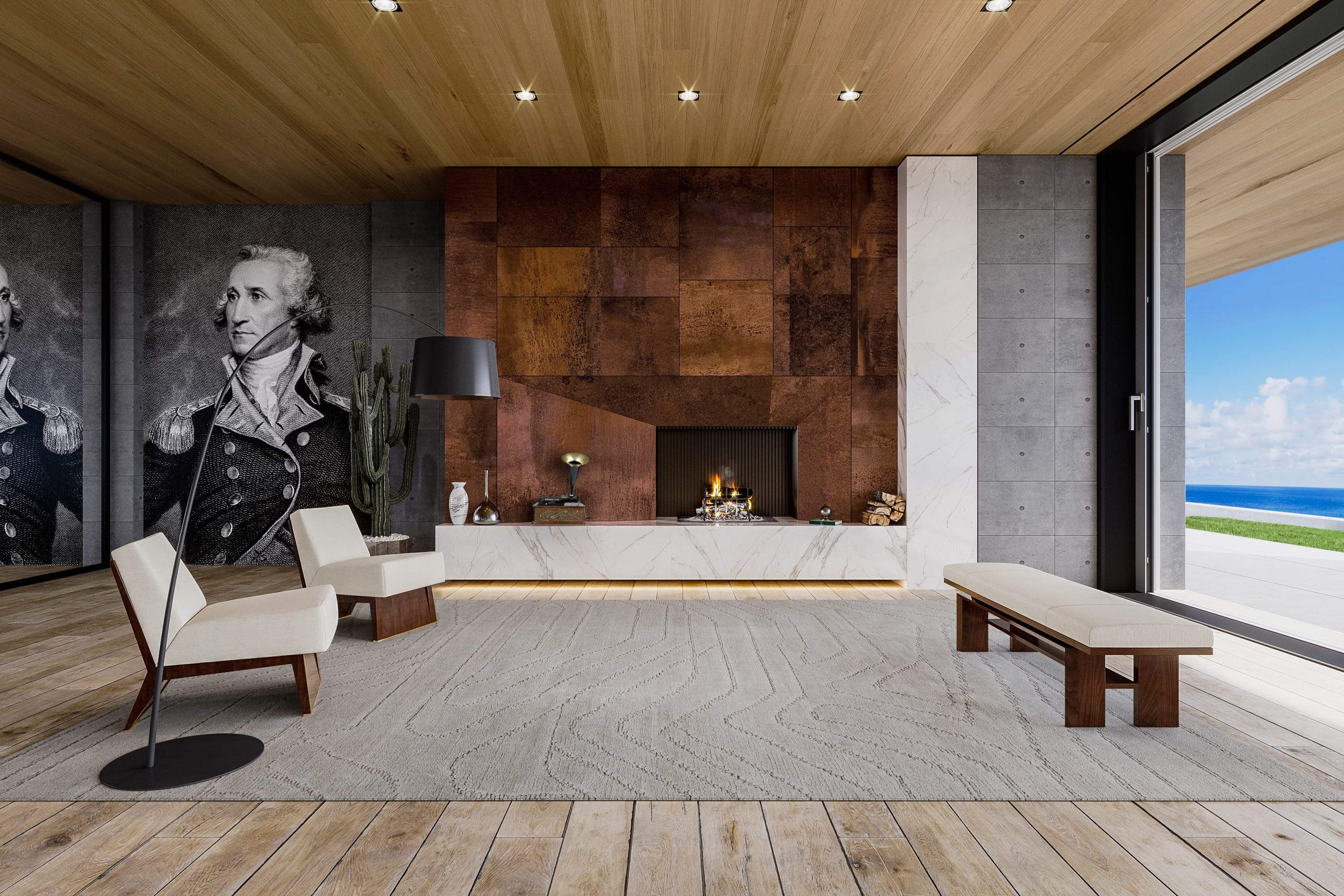 TIKAL FROST Product Tufenkian Artisan Carpets Lifestyle room-image