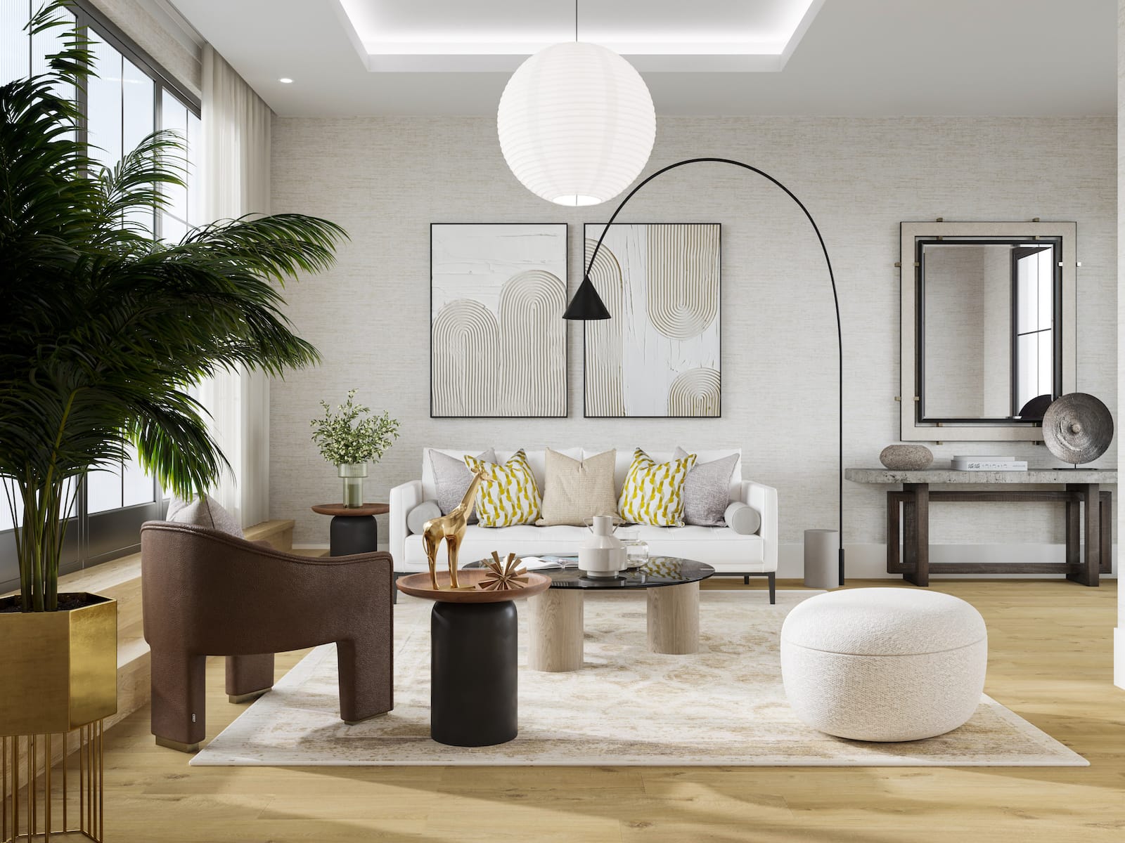 Living room setting featuring Talavera Blush transitional rug room-image