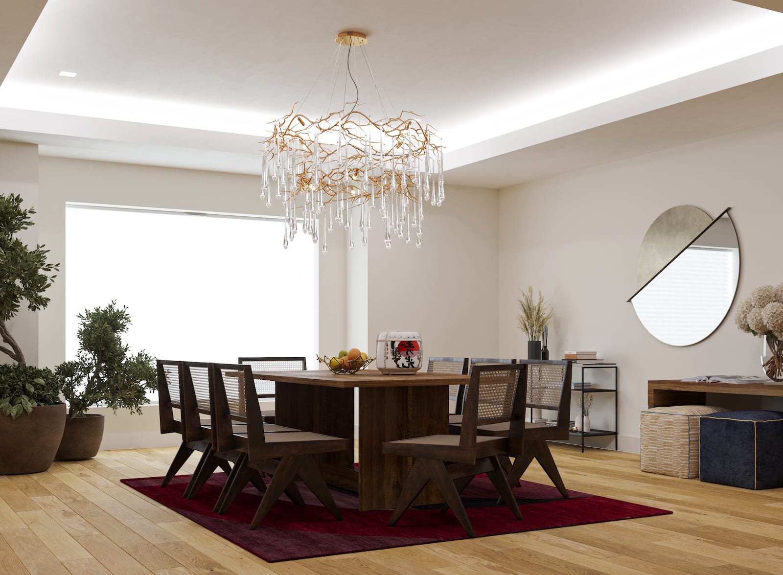 Turnstile Merlot installed in a modern dining room setting room-image