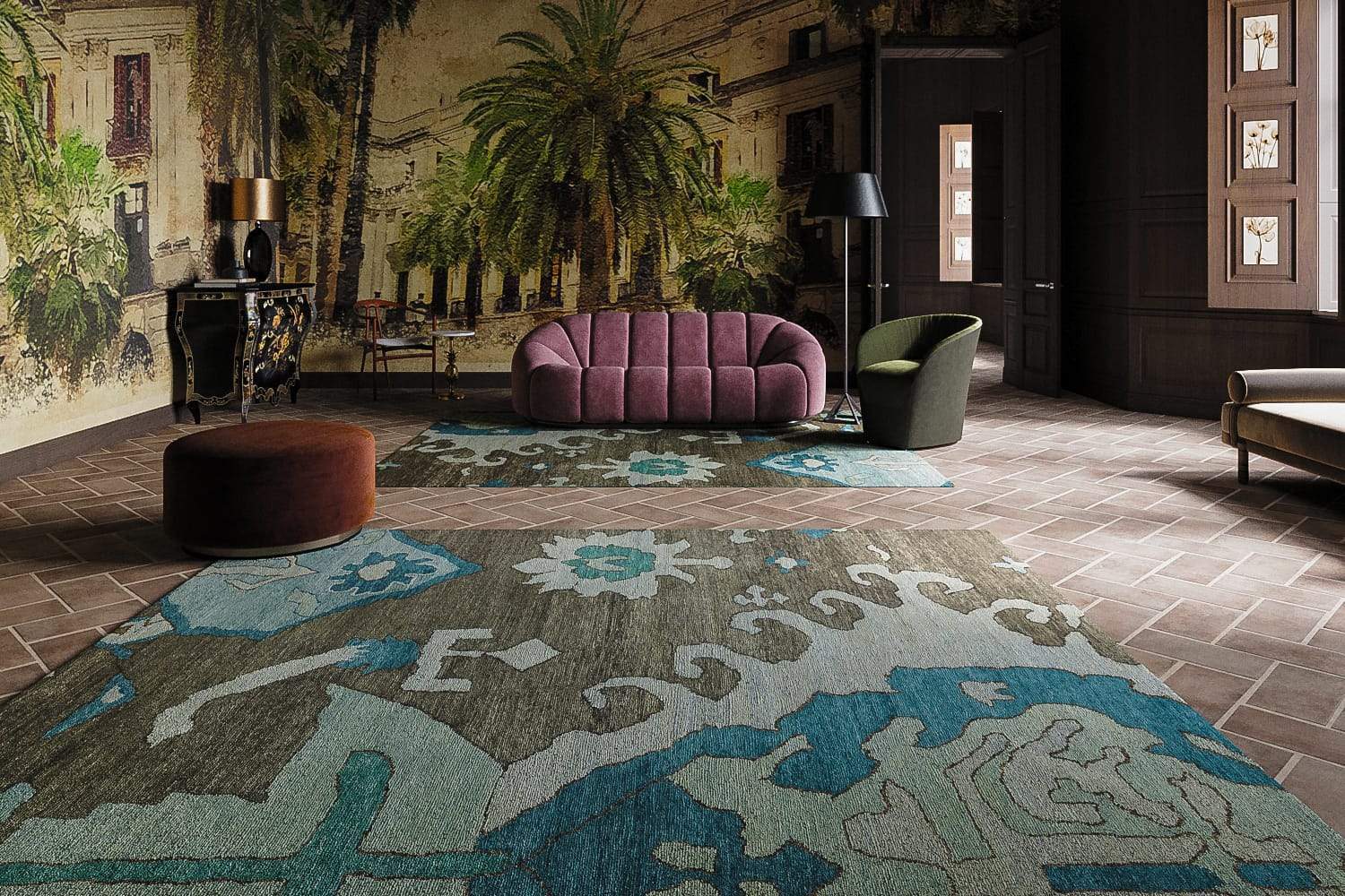 VOLOS WINTER LAKE Product Tufenkian Artisan Carpets Lifestyle room-image