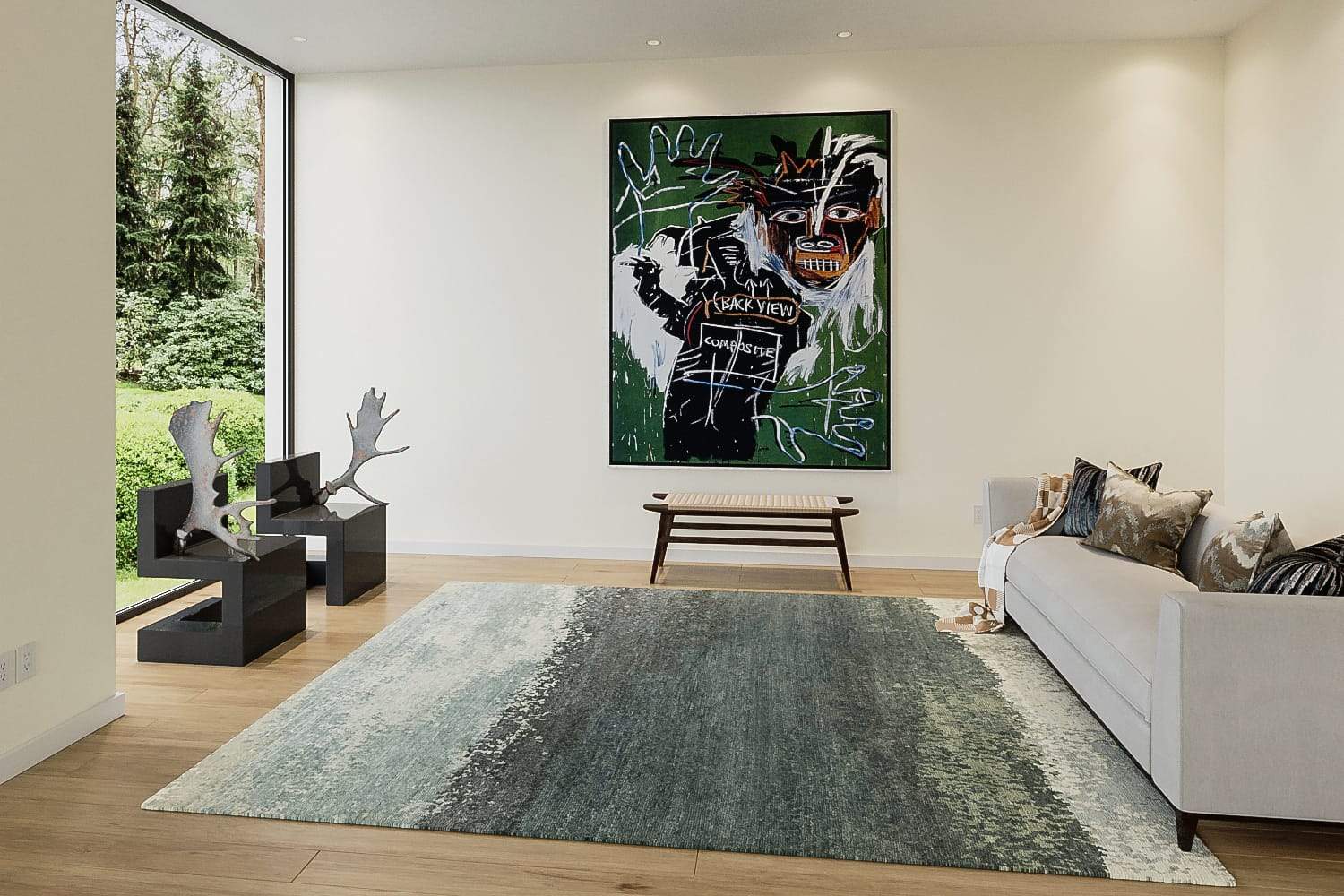 WATERCOLOR OCEAN MIST Product Tufenkian Artisan Carpets Lifestyle room-image