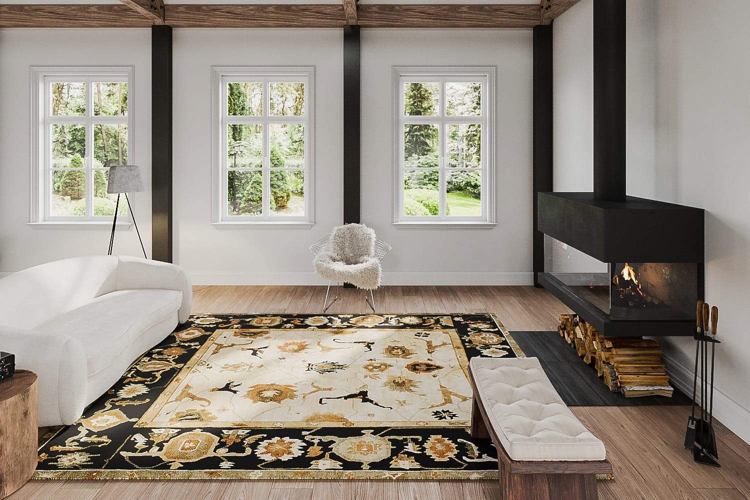 ZAGROS II PALE TAUPE Product Tufenkian Artisan Carpets Lifestyle room-image