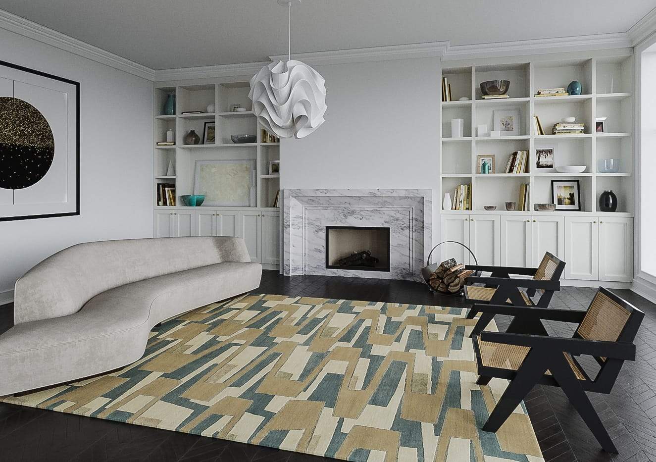 ZIGZAGGERY QUARRY Product Tufenkian Artisan Carpets Lifestyle room-image